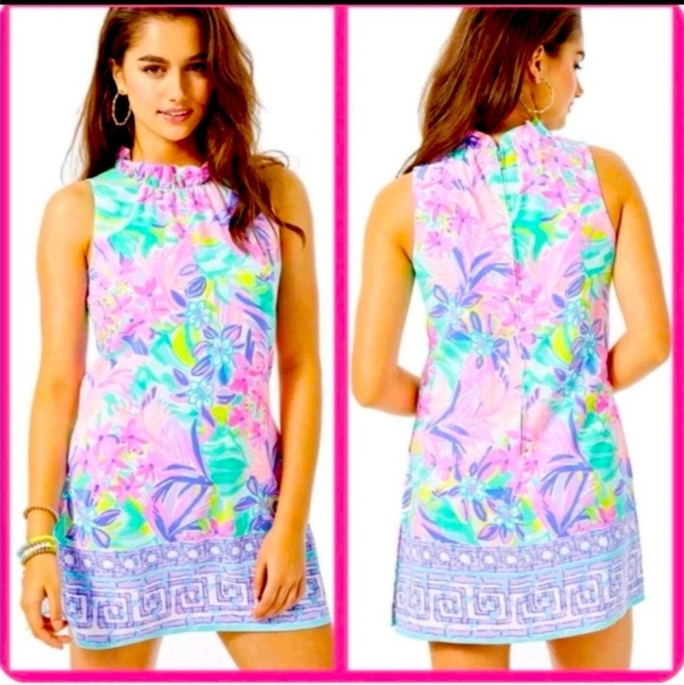 Lilly Pulitzer Pink and Blue Floral Romper
